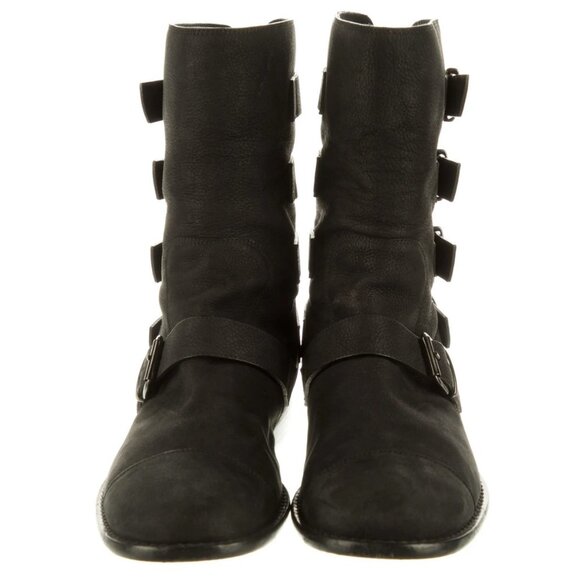 Men\'s Giuseppe Zanotti Nubuck Mid-Calf Moto Boots Size 41 main image 8